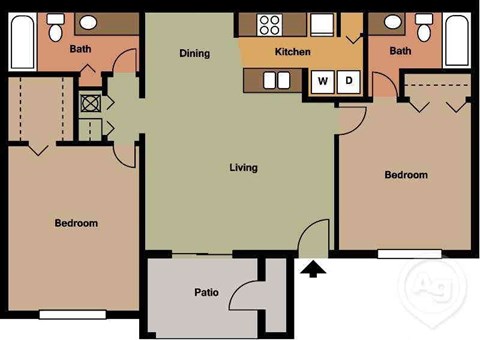 a diagram of a floor plan of a house